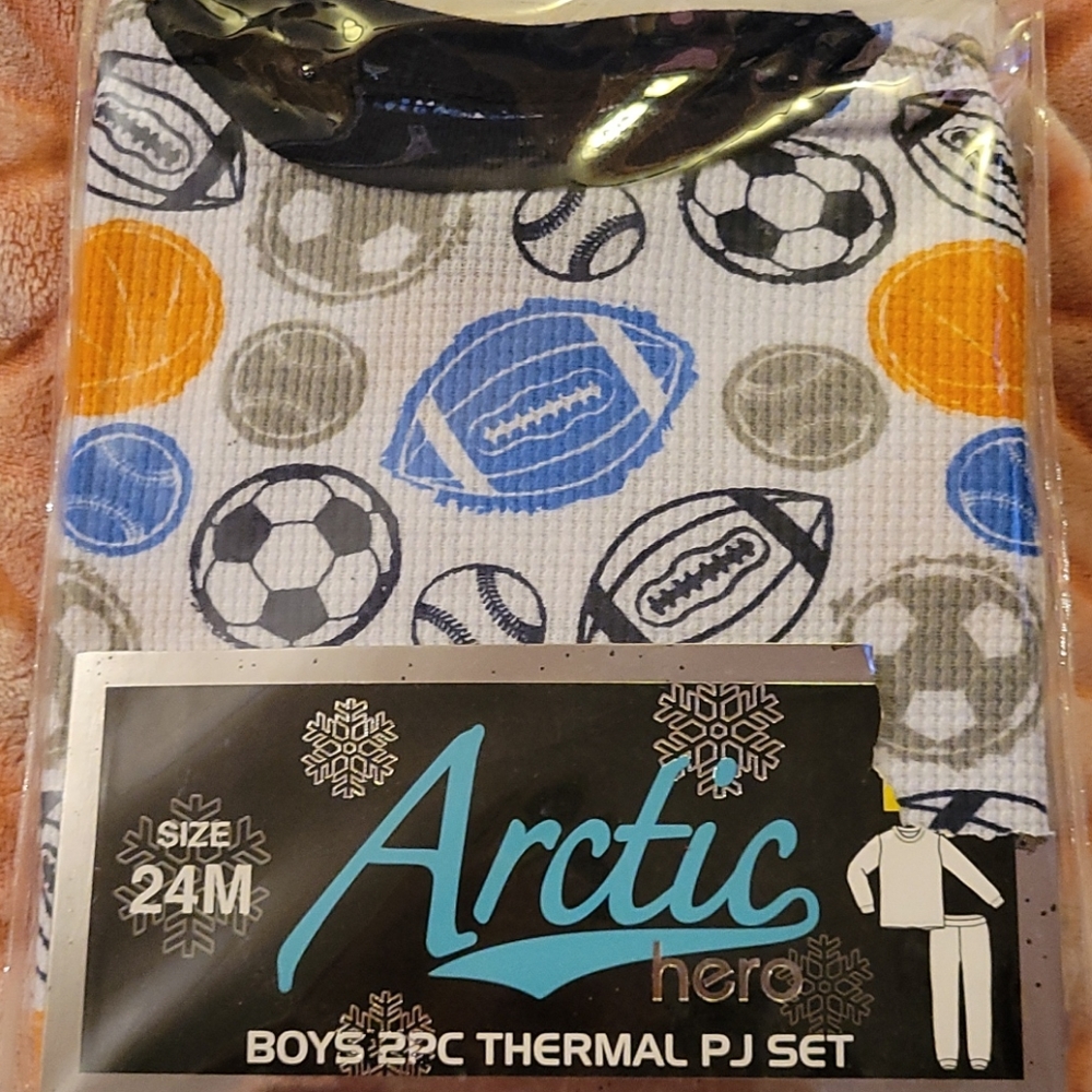Boys 24 month thermal PJ set